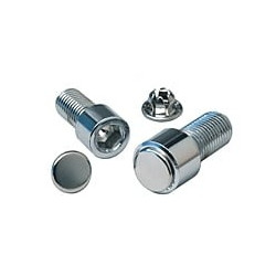 50 PC BAG CHROME HOLE PLUG FOR 1/4