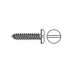 6 x 1 3/4 SLOTTED PAN SHEET METAL SCREW
