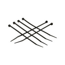 6 BLACK CABLE TIE" 40 LBS