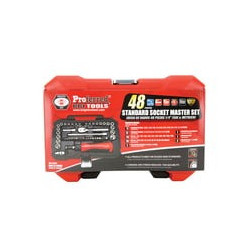 SOCKET MASTER SET 48 PC, 1/4 DR