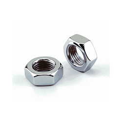 10 PC BAG CHROME 3/8-16 JAM NUT