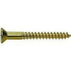 Slotted Round Wood Screws Brass